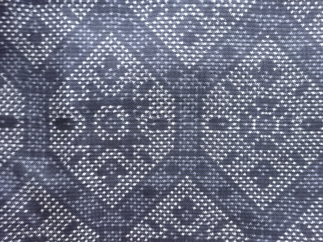 JAPANESE KIMONO / ANTIQUE FLOWER TORTOISESHELL PATTERN WOVEN DORO OSHI